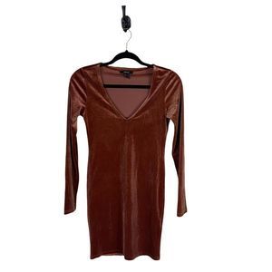 5 for $20 Forever 21 Velvet V-Neck Long Sleeve Dress Women’s Size Small EUC